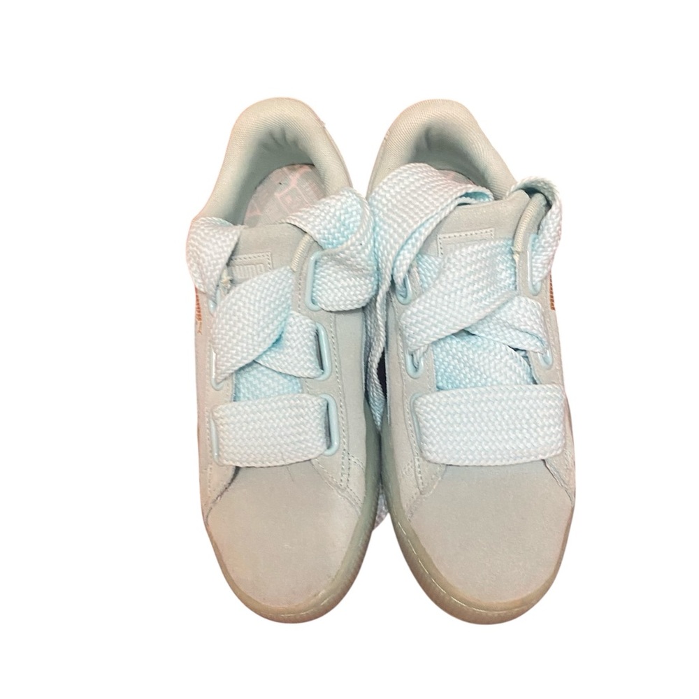 Puma teal color Low-Top Sneakers with Wide Laces